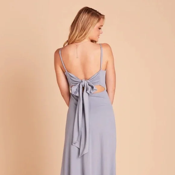 Birdy Grey | Dresses | Birdy Grey Bridesmaid Dress Dusty Blue Large Nwt |  Poshmark